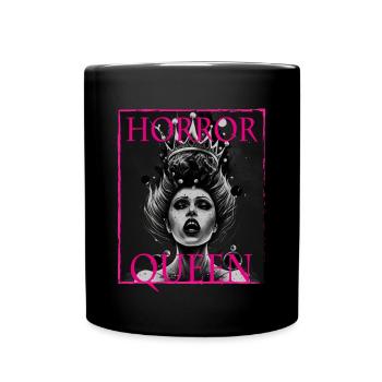 Evil Old Woman Horror Gothic Horror Witch Abstract - Full Colour Mug - black - Front
