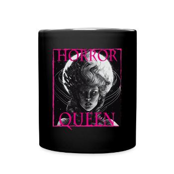 Evil Old Woman Horror Gothic Horror Witch Abstract - Full Colour Mug - black - Front