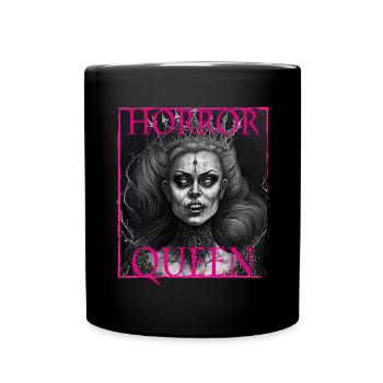 Evil Old Woman Horror Gothic Horror Witch Abstract - Full Colour Mug - black - Front