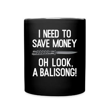 Balisong Flipper Knife Collector Funny Butterfly - Mug uni - noir - Devant