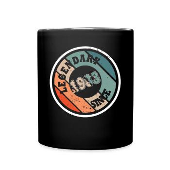 40e anniversaire né en 1983 Légendaire depuis 1983 - Mug uni - noir - Devant