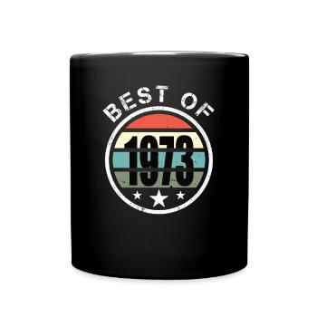 50e anniversaire né en 1973 Best of 1973 - Mug uni - noir - Devant