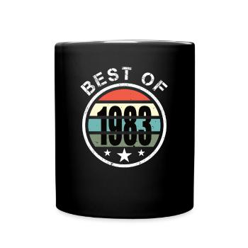 40th birthday born 1983 Best of 1983 - Full Colour Mug - black - Front
