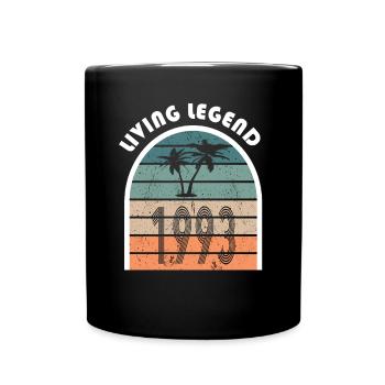 30. Geburtstag Living Legend 1993 Jahrgang 1993 - Tasse einfarbig - Schwarz - Vorne