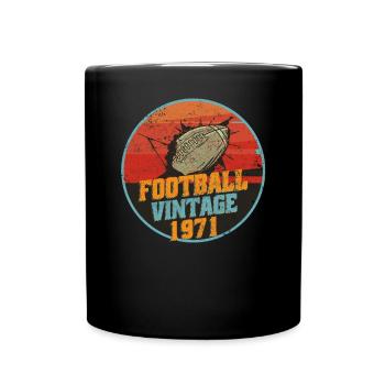 American-Football-Spieler Jahrgang 1971 Geburtstag - Tasse einfarbig - Schwarz - Vorne