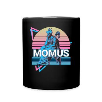 Momus Griechischer Gott Antike griechische Mytholo - Tasse einfarbig - Schwarz - Vorne