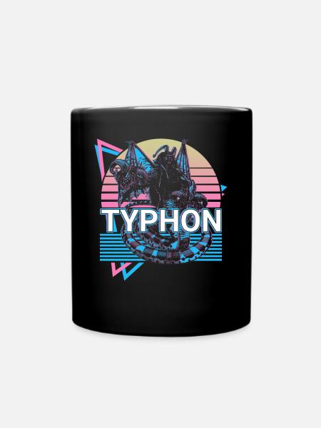 Typhon Greek god Ancient Greek mythol - Full Colour Mug - black