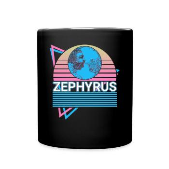 Zephyrus Greek God Ancient Greek myth - Full Colour Mug - black - Front