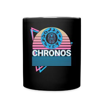 Chronos Greek god Ancient Greek myth - Full Colour Mug - black - Front
