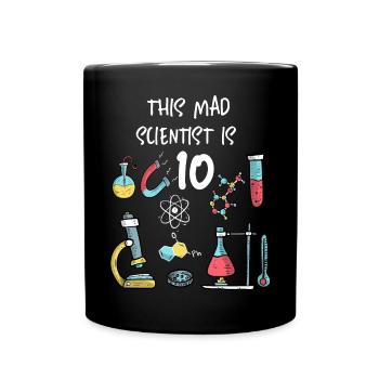 Ce savant fou a 10 ans - Mug uni - noir - Devant