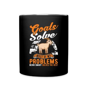Chèvres Cadeau Chèvre Hôte Chèvre - Mug uni - noir - Devant