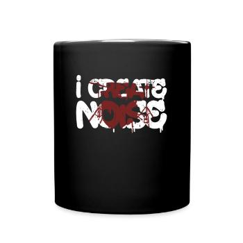 I Create Noise - batterie batteur rock - Mug uni - noir - Devant