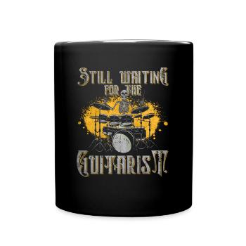 Still Waiting For The Guitarist - batterie rock - Mug uni - noir - Devant
