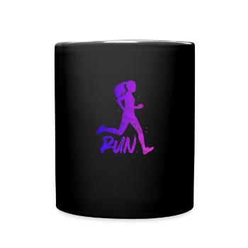 Running Runner Jogging Jogging Runner Cadeau - Mug uni - noir - Devant