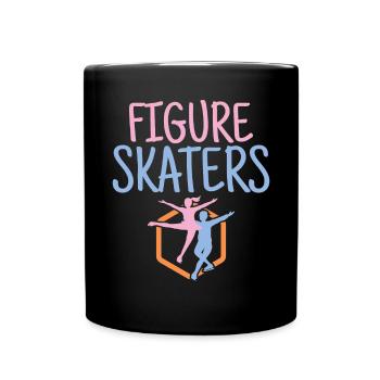 Figure Skaters - Full Colour Mug - black - Front