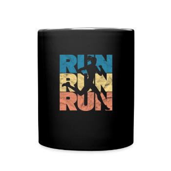 Running Runner Jogging Jogging Runner Gift - Full Colour Mug - black - Front