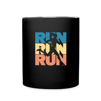 Run - Full Colour Mug - black - Front