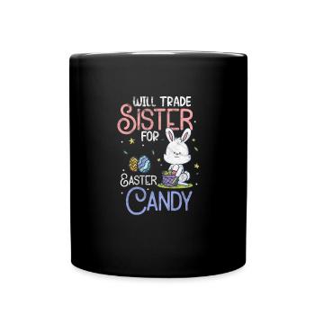 Sister Easter Siblings Brother Gift - Full Colour Mug - black - Front