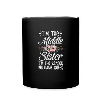 Soeur Frère Frère Famille Cadeau - Mug uni - noir - Devant