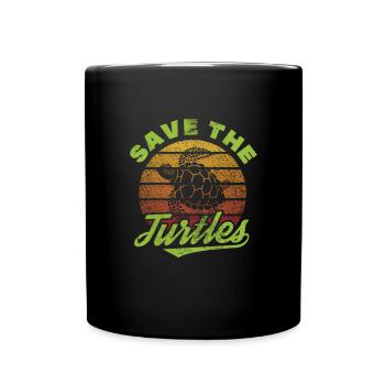 Turtle - Full Colour Mug - black - Front