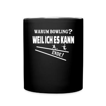 Badminton Spieler Geschenkidee Design - Tasse einfarbig - Schwarz - Vorne