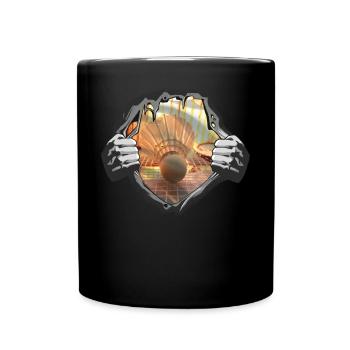 Badminton Spieler Geschenkidee Design - Tasse einfarbig - Schwarz - Vorne