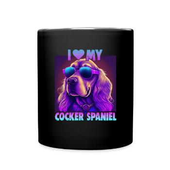 Dog saying Cocker Spaniel pour les amoureux des chiens - Mug uni - noir - Devant