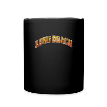 Long Beach Kalifornien USA Amerika LA Geschenk - Tasse einfarbig - Schwarz - Vorne