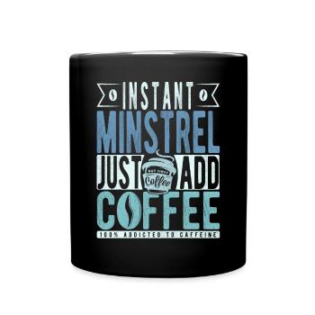 Dicton de café Minnesinger - Mug uni - noir - Devant