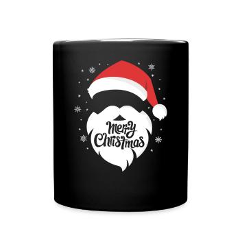 Joyeux Père Noël Costume Joyeux Noël - Mug uni - noir - Devant