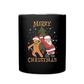 Joyeux Père Noël Costume Joyeux Noël - Mug uni - noir - Devant