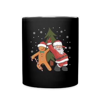 Joyeux Père Noël Costume Joyeux Noël - Mug uni - noir - Devant