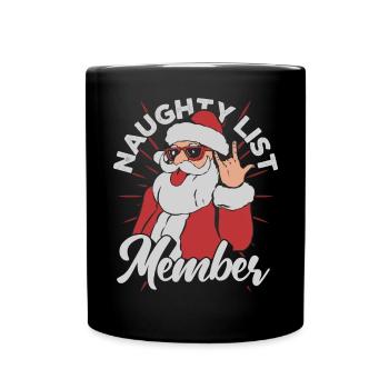 Merry Santa Claus Costume Merry Christmas - Full Colour Mug - black - Front