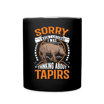Tapir Gift Lowland Tapir Tapirdae Tapir - Full Colour Mug - black - Front