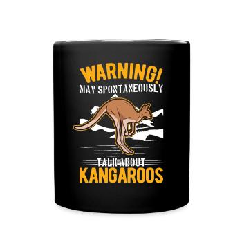 Kangourou Australie Kangourou australien - Mug uni - noir - Devant