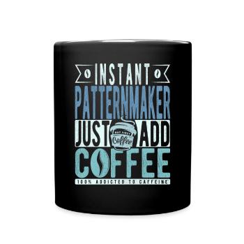 Modellbauer Kaffee Spruch - Tasse einfarbig - Schwarz - Vorne