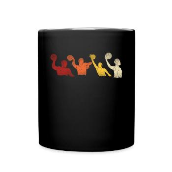Water Polo Retro Vintage - Full Colour Mug - black - Front