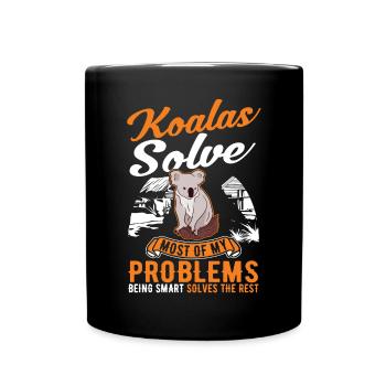Koala Gift Koala Bear - Full Colour Mug - black - Front