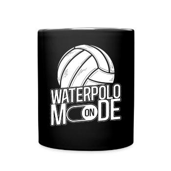 Water Polo Water Polo Mode On - Tasse einfarbig - Schwarz - Vorne