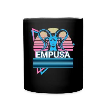 Empusa Mythical Creatures Ancient Greek Mythology Re - Full Colour Mug - black - Front