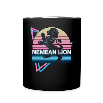 Lion de Némée créature mythique grec ancien - Mug uni - noir - Devant