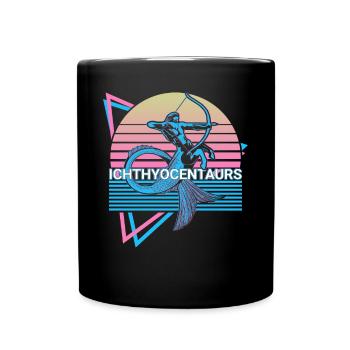 Ichthyocentaurs créatures mythiques mythologie grecque - Mug uni - noir - Devant