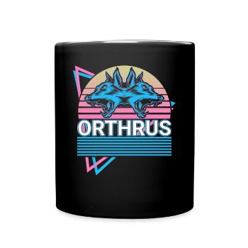 Orthrus mythical creatures Ancient Greek mythology R - Full Colour Mug - black - Front