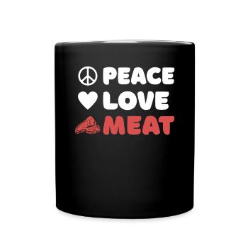 BBQ Grill Beef Meat Lovers Gifts - Full Colour Mug - black - Front