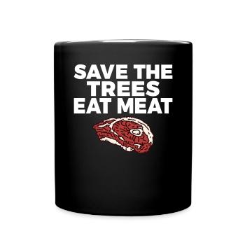 BBQ Grill Beef Meat Lovers Gifts - Full Colour Mug - black - Front