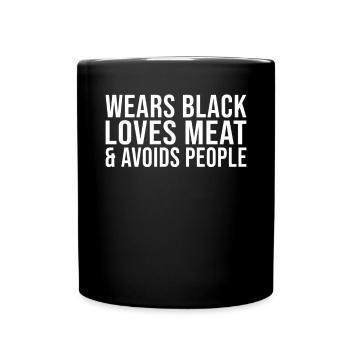 BBQ Grill Beef Meat Lovers Gifts - Full Colour Mug - black - Front