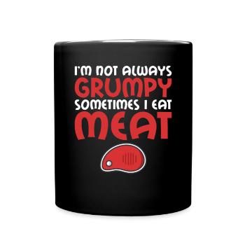 BBQ Grill Beef Meat Lovers Gifts - Full Colour Mug - black - Front