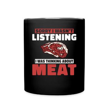 BBQ Grill Beef Meat Lovers Gifts - Full Colour Mug - black - Front