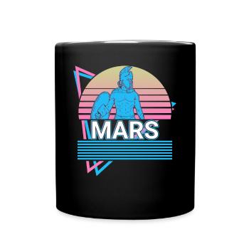 Mars God War Mythologie romaine antique Rétro - Mug uni - noir - Devant