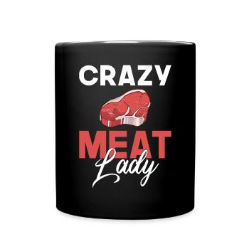 BBQ Grill Beef Meat Lovers Gifts - Full Colour Mug - black - Front